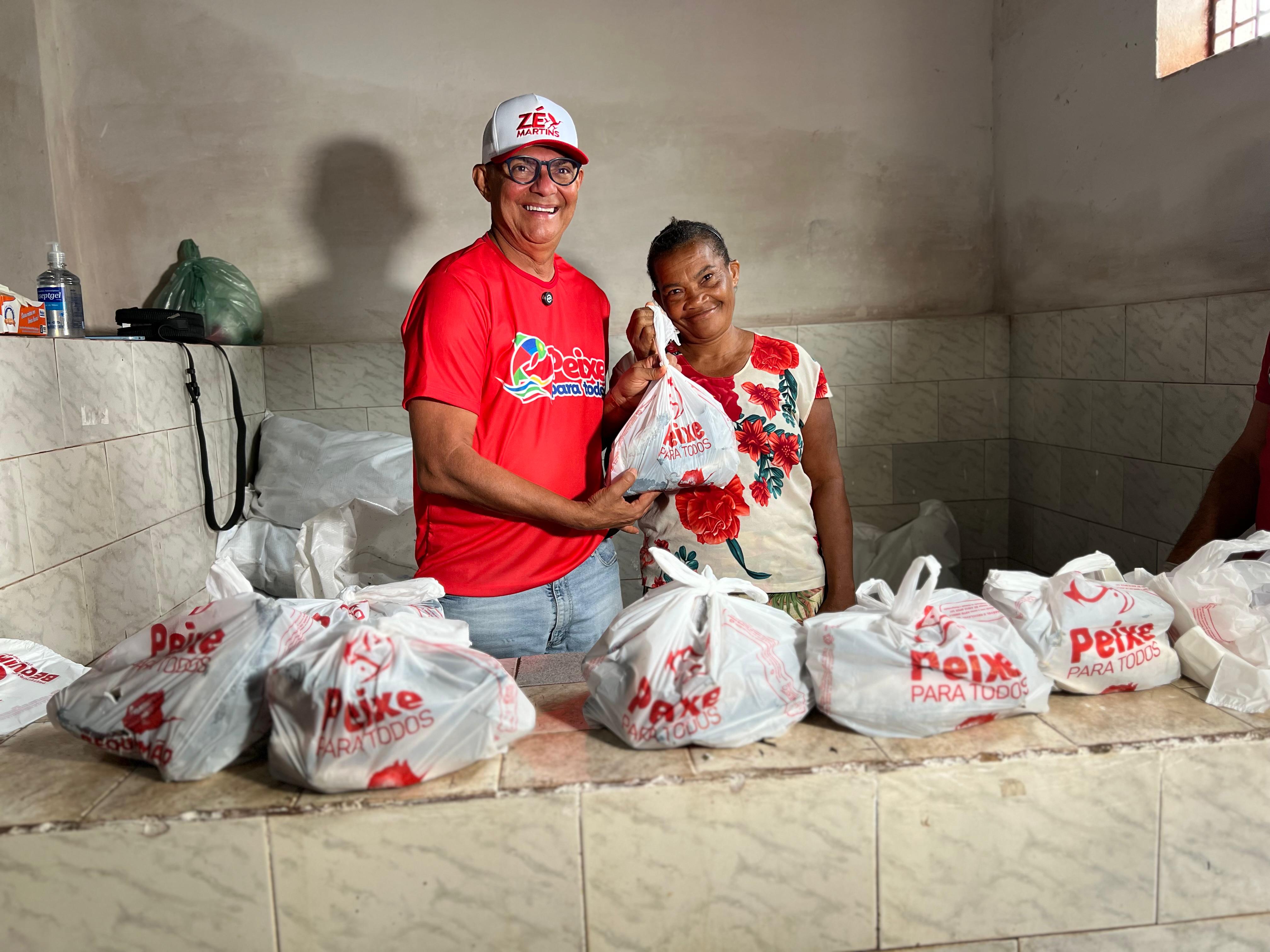 Em 14 anos, Prefeitura de Bequimão amplia em 150% a distribuição do "Peixe para Todos" e garante 15 toneladas de pescado na Semana Santa